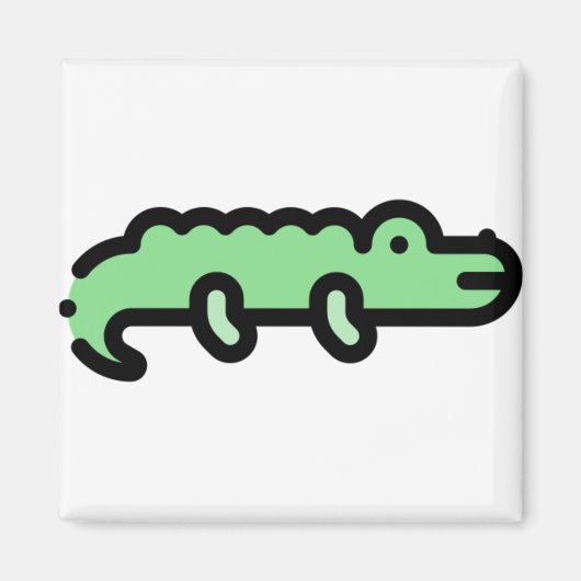 Kleine krokodil magneet (Voorkant)