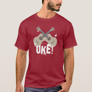 Kleine kruising met Ukuleles Uke! Shirt