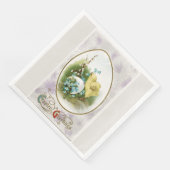  kleine kuiken en roosters servetten (Hoek)