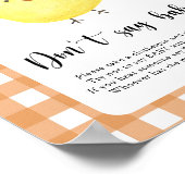 Kleine Kuiken Zeg geen baby Poster (Hoek)