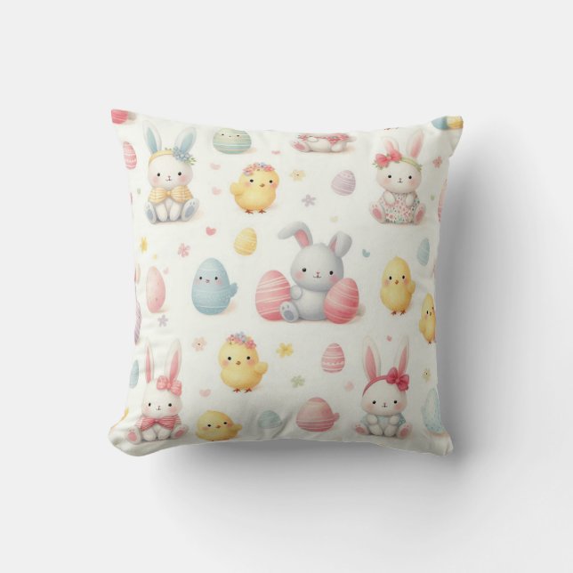 Kleine Kuikens & Bunny's Kussen (Voorkant)