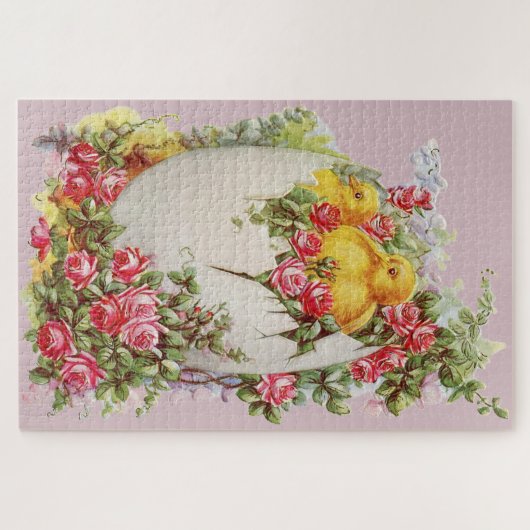 Kleine kuikens in een eierschaal Grote Puzzel Legpuzzel (Horizontaal)