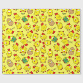 Kleine kuikentjes die rondhangen cadeaupapier (Vlak)