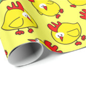 Kleine kuikentjes die rondhangen cadeaupapier (Rol Hoek)