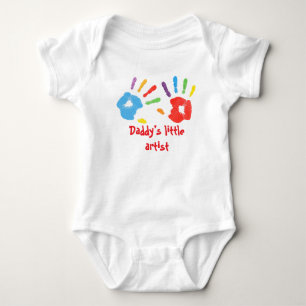 Kleine kunstenaar van pappa romper