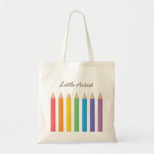 Kleine kunstregenboogkleurige Kinderen Tote Bag (Voorkant)