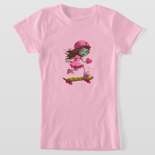 Kleine L Zombie Skater Meisje TShirt (Laagn)