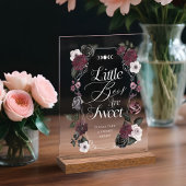 Kleine laarzen zijn lief spooky gotische bloemen d acryl bord