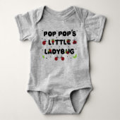 Kleine Ladybug van de Pop van de pop - Stomme Romper (Voorkant)