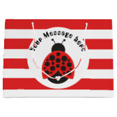 Kleine ladybug voegt berichtpartijtas toe large cadeautasje (Voorkant)