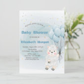 Kleine Lam Schaap Sterren Baby Shower Kaart (Staand voorkant)