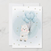 Kleine Lam Schaap Sterren Baby Shower Kaart (Achterkant)