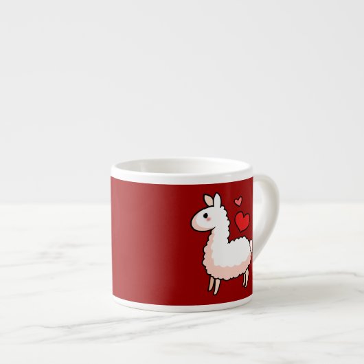 Kleine Lama Espresso Kop (Voorkant rechts)