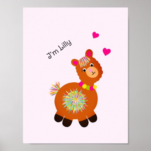 Kleine Lama Poster (Voorkant)