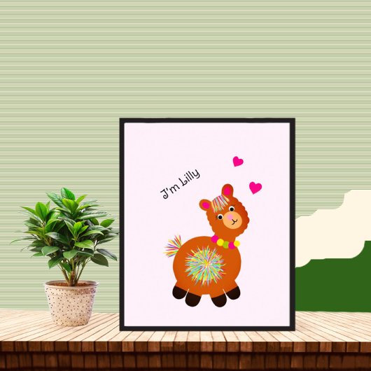Kleine Lama Poster