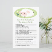 Kleine lammeren Hoe goed ken je het baby shower sp (Staand voorkant)