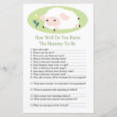 Kleine lammeren Hoe goed ken je het baby shower sp (Voorkant)