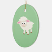 Kleine lammeren keramisch ornament (Links)
