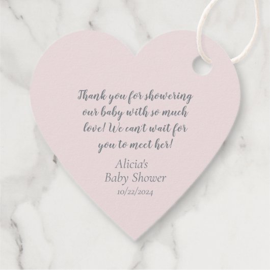 Kleine lammetjes die op wolken-Baby shower hangen Bedankjes Labels (Achterkant)