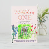 Kleine lammetjes en wilde bloemen kaart (Staand voorkant)