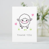 Kleine lamp Hartelijk dank voor uw notiecard Bedankkaart (Staand voorkant)