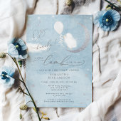 Kleine lamp met ballonvaardig Baby shower Kaart