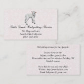 Kleine lampjes Visitekaartjes voor kinderopvang (Voorkant / Achterkant)