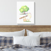 Kleine lampvoet in veld 11 x14-inch canvas afdrukk (Insitu (Slaapkamer))