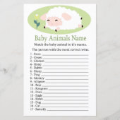 Kleine lamsjes Baby Animals Naam Game (Voorkant)