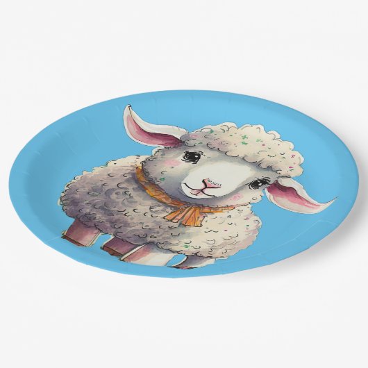 Kleine Lamspapier Borden, 9"Rond Document Bord (Gekanteld)