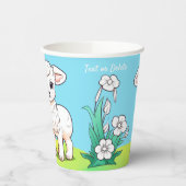 Kleine lamspapierbekertjes papieren bekers (Links)