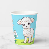 Kleine lamspapierbekertjes papieren bekers (Voorkant)