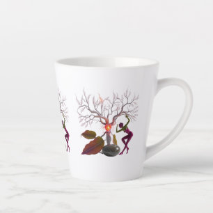 Kleine Latte Mok 12 oz Abstract Heart Tree Artis
