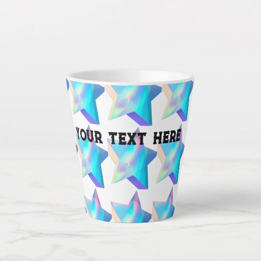 Kleine Latte Mok, 12 oz Drinkware Latte Mokken Cup (Voorkant)