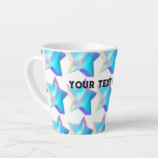Kleine Latte-mok, 12 oz drinkware Latte-mokken Kop (Linkerhoek)