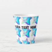 Kleine Latte-mok, 12 oz drinkware Latte-mokken Kop (Voorkant)