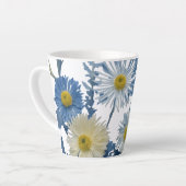 Kleine Latte Mok, 12 oz - Floral Explosion Design Mok (Linkerhoek)
