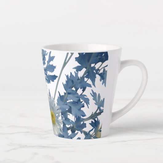 Kleine Latte Mok, 12 oz - Floral Explosion Design Mok (Rechts)
