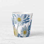 Kleine Latte Mok, 12 oz - Floral Explosion Design Mok (Voorkant)