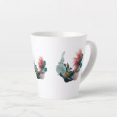 Kleine Latte Mok 12 oz - Moderne Abstracte Natuur (Rechterhoek)