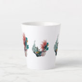 Kleine Latte Mok 12 oz - Moderne Abstracte Natuur (Voorkant)