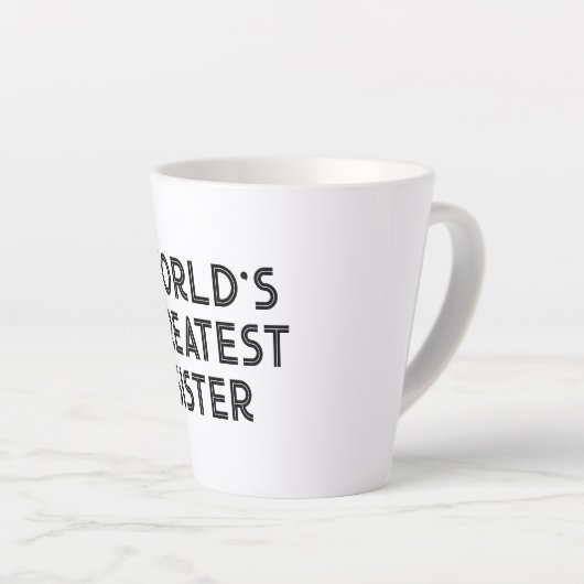 Kleine latte mok cadeau voor 's werelds grootste z (Rechterhoek)