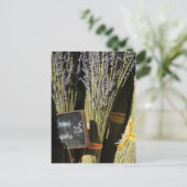 Kleine lavenblikjes briefkaart (Staand voorkant)