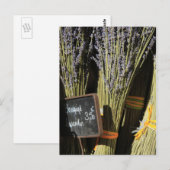 Kleine lavenblikjes briefkaart (Voorkant / Achterkant)