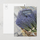 Kleine lavenblikjes briefkaart (Voorkant / Achterkant)