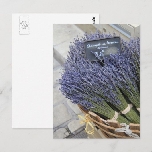 Kleine lavenblikjes briefkaart (Voorkant / Achterkant)