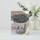 Kleine lavenblikjes briefkaart (Staand voorkant)