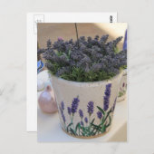 Kleine lavenblikjes briefkaart (Voorkant / Achterkant)