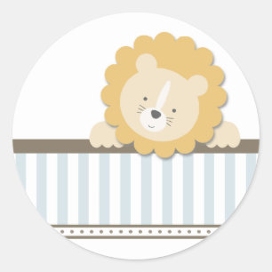 Kleine Leeuw {Blauw} STICKERS