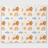 Kleine leeuw cadeaupapier (Vlak)